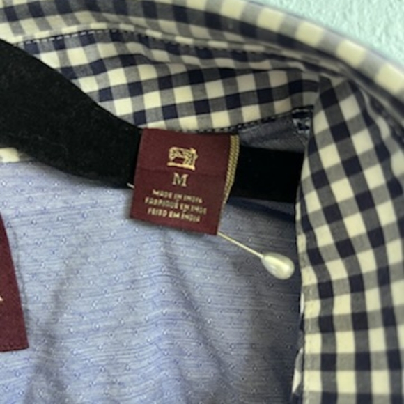 SCOTCH & SODA Retro de Luxe Casual, blue and white checkered, button down shirt - Picture 4 of 5